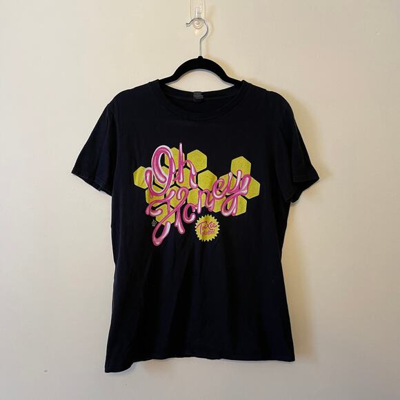 Trixie Mattel M short sleeve t-shirt cotton graphic tee Oh Honey spellout black - Picture 1 of 7